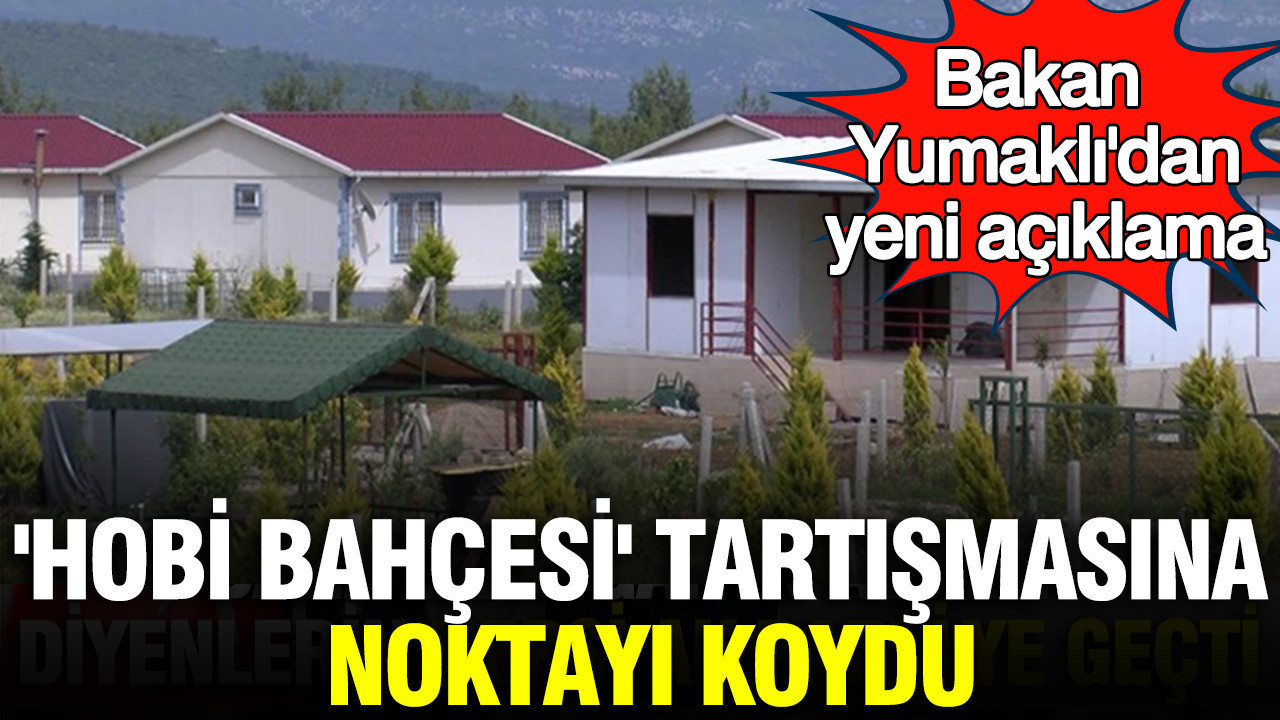 İbrahim Yumaklı’dan Hobi Bahçeleri Üzerine Kesin Açıklama: “Yasal Statü Verilmeyecek”
